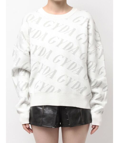 GYDA SLANT PATTERNニットトップス（ニット/セーター）｜GYDA