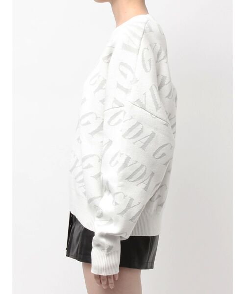 トップス Pattern Hand Knit GYDA GG PATTERN ニットトップス（ブラック） -ファッション通販