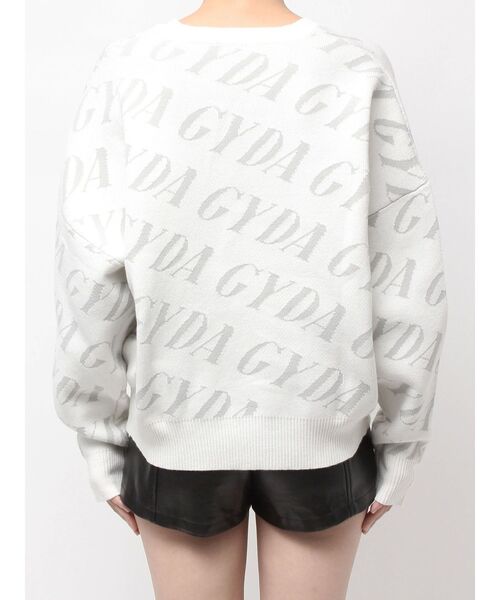 GYDA（ジェイダ）の「GYDA SLANT PATTERNニットトップス（ニット/セーター・レディース・ピンク/チャコールグレー/オフホワイト・FREE）」の22枚目の写真