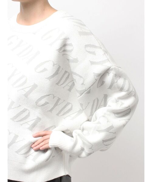 GYDA SLANT PATTERNニットトップス（ニット/セーター）｜GYDA