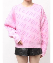 GYDA | GYDA SLANT PATTERNニットトップス(ニット/セーター)