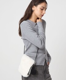 green label relaxing（グリーンレーベルリラクシング）の「ファーショルダーバッグ ハートチャーム付き（ショルダーバッグ）」
