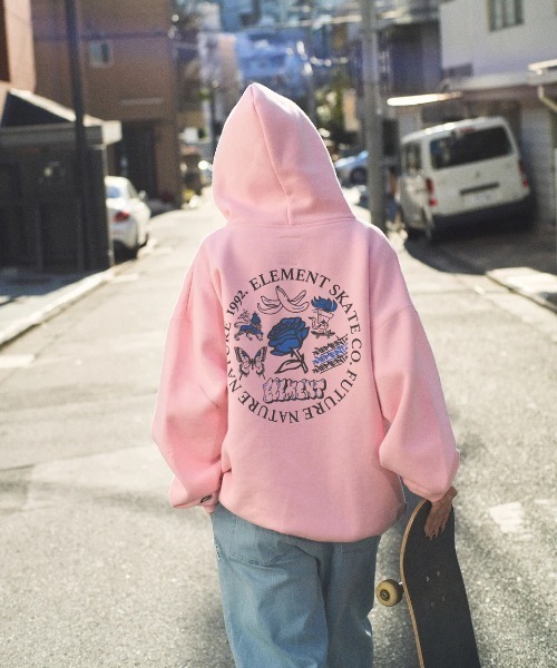 ELEMENT eden(エレメントエデン)の「ELEMENT レディース ESSENTIAL FULL ZIP W パーカー 【2025年秋冬モデル】/エレメントバックプリントジップアップパーカー・フーディー(パーカー・レディース・ブラック系その他/ピンク/ホワイト系その他・MEDIUM)」の3枚目の写真