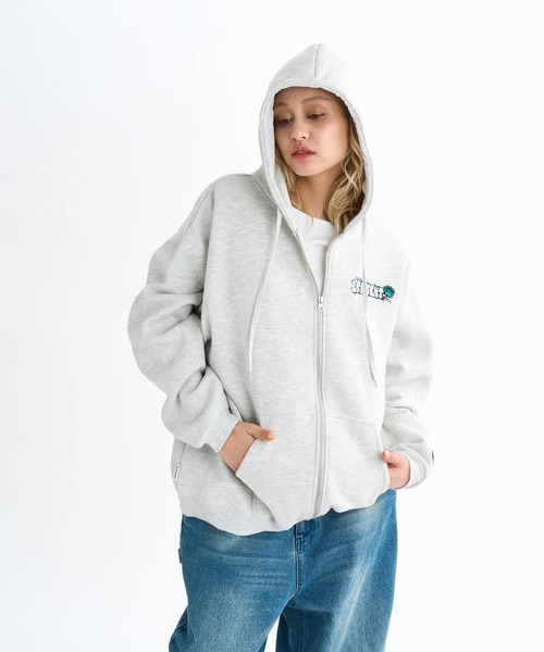 ELEMENT eden(エレメントエデン)の「ELEMENT レディース ESSENTIAL FULL ZIP W パーカー 【2025年秋冬モデル】/エレメントバックプリントジップアップパーカー・フーディー(パーカー・レディース・ブラック系その他/ピンク/ホワイト系その他・MEDIUM)」の4枚目の写真