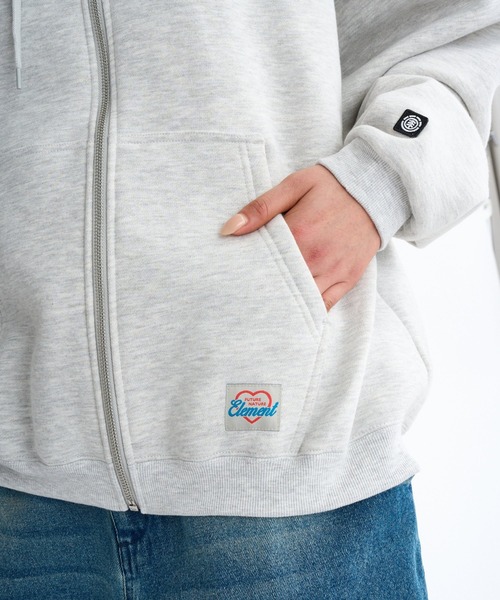 ELEMENT eden(エレメントエデン)の「ELEMENT レディース ESSENTIAL FULL ZIP W パーカー 【2025年秋冬モデル】/エレメントバックプリントジップアップパーカー・フーディー(パーカー・レディース・ブラック系その他/ピンク/ホワイト系その他・MEDIUM)」の9枚目の写真