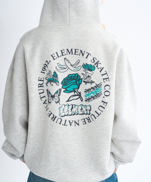 ELEMENT eden(エレメントエデン)の「ELEMENT レディース ESSENTIAL FULL ZIP W パーカー 【2025年秋冬モデル】/エレメントバックプリントジップアップパーカー・フーディー(パーカー・レディース・ブラック系その他/ピンク/ホワイト系その他・MEDIUM)」の11枚目の写真