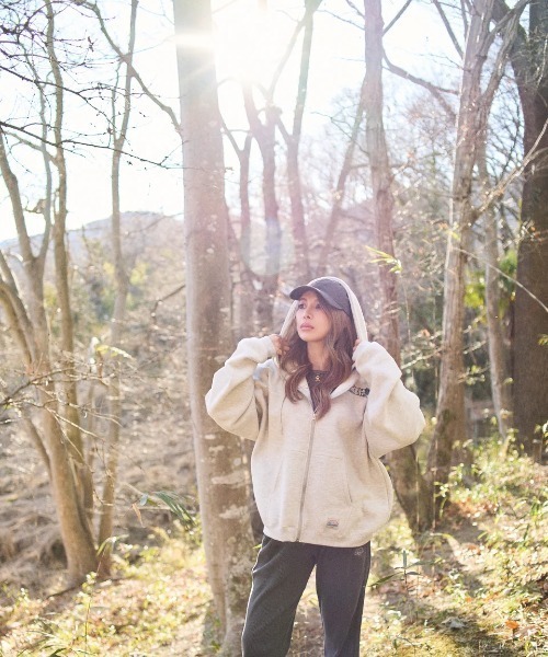 ELEMENT eden(エレメントエデン)の「ELEMENT レディース ESSENTIAL FULL ZIP W パーカー 【2025年秋冬モデル】/エレメントバックプリントジップアップパーカー・フーディー(パーカー・レディース・ブラック系その他/ピンク/ホワイト系その他・MEDIUM)」の15枚目の写真