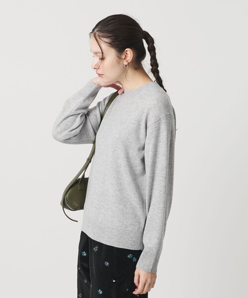 ブラックレーベル ウォッシャブル　ウールカシミヤ　クルーネックニット MONO-MART セーター ニット 「ウォッシャブル」 ジャガード ルーズ