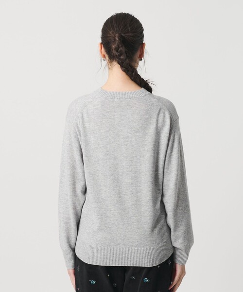 ウールカシミヤ天竺 クルーネック ニットプルオーバー ウォッシャブル