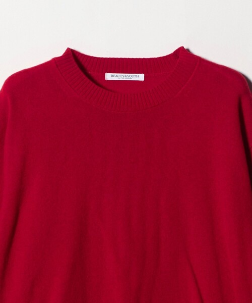 ウールカシミヤ天竺 クルーネック ニットプルオーバー ウォッシャブル
