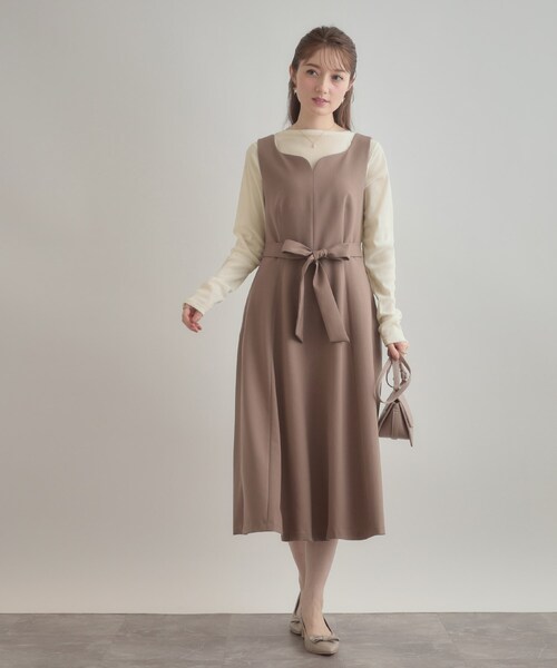 couture brooch(クチュールブローチ)の「シアーベロアTシャツ(Tシャツ/カットソー・レディース・アイボリー/ブラック/ブラウン系その他・38)」の7枚目の写真