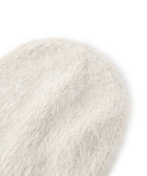 ROPE' PICNIC（ロペピクニック）の「ラメニットワッチ/リンクコーデ（ニットキャップ/ビーニー・レディース・ライトグレー/キナリ・FREE）」の7枚目の写真