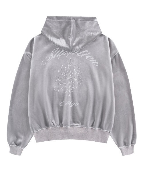 A'GEM/9 × .kom 『SUPPLIER/サプライヤー』CROSS RHINESTONE VELOUR