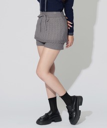 ALLuRing ChaRm（アリュリングチャーム）の「Ribbed Knit Frill Shorts / リブニットフリルショートパンツ（スウェットパンツ）」
