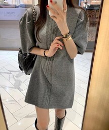 YUGA_YGMC Low-gauge knit dress