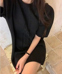 YUGA_YGMC Low-gauge knit dress