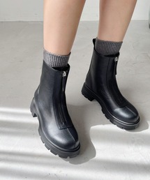 Oriental Traffic ブラックブーツ ORiental TRaffic｜オリエンタルトラフィックのブーツ（ジップ