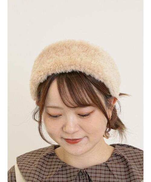 Samansa Mos2（サマンサ モスモス）の「フェイクファーヘアバンド（ネックレス・レディース・ブラウン/ベージュ・F）」の10枚目の写真