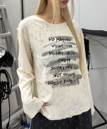 Figments | ERASEロゴダメージＴ(ニット/セーター)