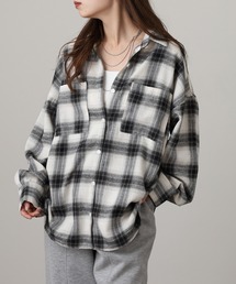ビエラチェックロングシャツ