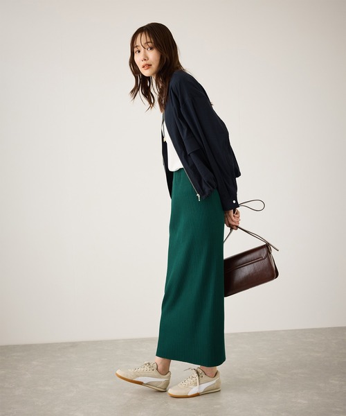 ROPE' PICNIC（ロペピクニック）の「レーヨンナイロンブルゾン（ブルゾン・レディース・チャコールグレー/ベージュ系その他/ネイビー・FREE）」の11枚目の写真