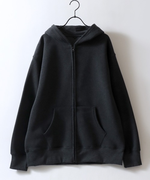 MS TWEEDY HOODIE メンズ ツイーディーフーディー パーカー 黒 セール】Heavy Weight Sweat Zip Hoodie/ヘビーウェイト オーバー