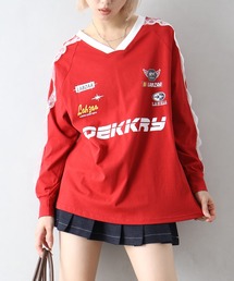 袖レースゲーム ロングTシャツ