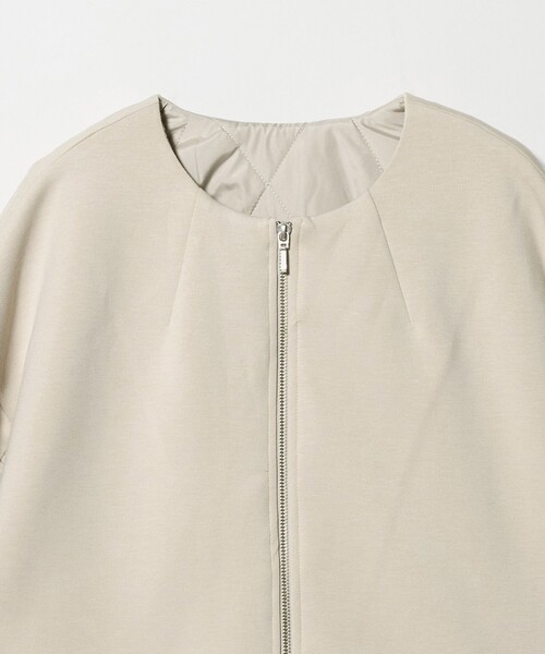 BEAUTY&YOUTH UNITED ARROWS(ビューティーアンドユースユナイテッドアローズ)の「【WEB限定】ダンボール×キルティングコンビ ノーカラーブルゾン(ブルゾン・レディース・ブラック/ナチュラル・FREE)」の14枚目の写真