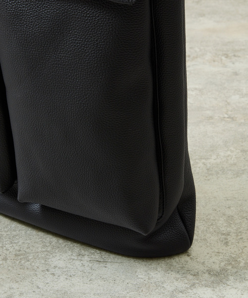 SLOW(スロウ)の「SLOW スロウ / shrink -2way helmet bag- シュリンクレザーショルダーバッグ 牛革ヘルメットバッグ / 858S74R(ショルダーバッグ・メンズ・グレー/ブラック/チョコ・FREE)」の10枚目の写真