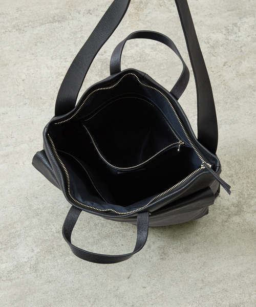 SLOW(スロウ)の「SLOW スロウ / shrink -2way helmet bag- シュリンクレザーショルダーバッグ 牛革ヘルメットバッグ / 858S74R(ショルダーバッグ・メンズ・グレー/ブラック/チョコ・FREE)」の18枚目の写真