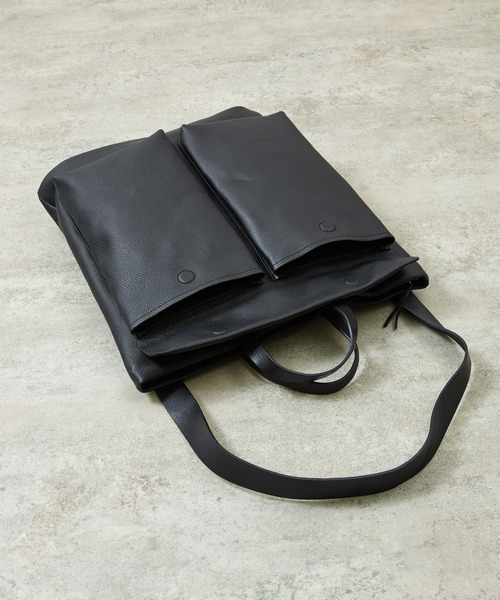 SLOW(スロウ)の「SLOW スロウ / shrink -2way helmet bag- シュリンクレザーショルダーバッグ 牛革ヘルメットバッグ / 858S74R(ショルダーバッグ・メンズ・グレー/ブラック/チョコ・FREE)」の21枚目の写真