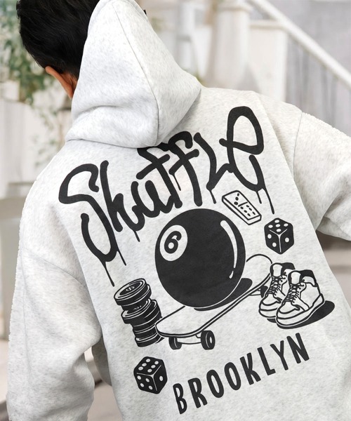 L'atelier(ラトリエ)の「グラフィック パーカー ワイド 長袖スウェット フーディー(パーカー・メンズ・ブラック系その他5/ホワイト系5/グリーン系その他5/ブラック系5/ブラック系/ブラック系その他2/ホワイト系その他3/ホワイト系その他/ホワイト系その他2/ブラック系その他/ブラック系その他3/ホワイト系その他4/ブラック系4/グレー系その他6/ネイビー系4/ホワイト系その他6/ネイビー系6/ブラック系その他4/ブラック系その他6・LL/L/M)」の3枚目の写真