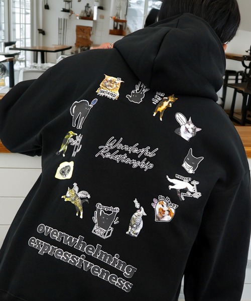 L'atelier(ラトリエ)の「グラフィック パーカー ワイド 長袖スウェット フーディー(パーカー・メンズ・ブラック系その他5/ホワイト系5/グリーン系その他5/ブラック系5/ブラック系/ブラック系その他2/ホワイト系その他3/ホワイト系その他/ホワイト系その他2/ブラック系その他/ブラック系その他3/ホワイト系その他4/ブラック系4/グレー系その他6/ネイビー系4/ホワイト系その他6/ネイビー系6/ブラック系その他4/ブラック系その他6・LL/L/M)」の12枚目の写真