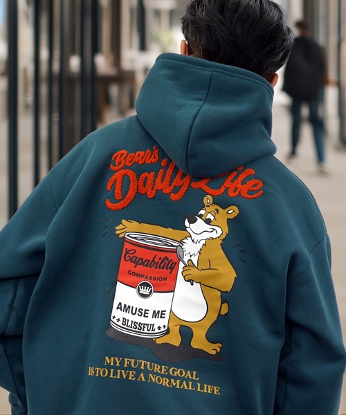 L'atelier(ラトリエ)の「グラフィック パーカー ワイド 長袖スウェット フーディー(パーカー・メンズ・ブラック系その他5/ホワイト系5/グリーン系その他5/ブラック系5/ブラック系/ブラック系その他2/ホワイト系その他3/ホワイト系その他/ホワイト系その他2/ブラック系その他/ブラック系その他3/ホワイト系その他4/ブラック系4/グレー系その他6/ネイビー系4/ホワイト系その他6/ネイビー系6/ブラック系その他4/ブラック系その他6・LL/L/M)」の17枚目の写真
