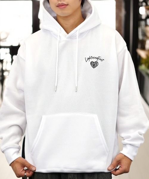 セール】グラフィック パーカー ワイド 長袖スウェット フーディー