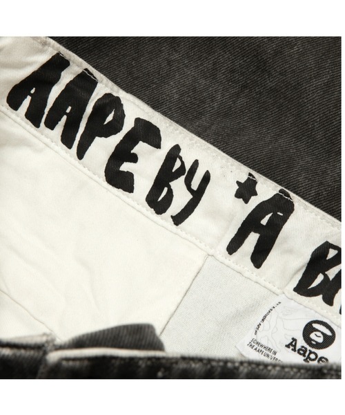 AAPE BY A BATHING APE(エーエイプバイアベイシングエイプ)の「AAPE MAIN WOVEN PANTS(その他パンツ・メンズ・ブラック・MEDIUM/SMALL/X-LARGE/LARGE)」の4枚目の写真