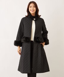 TO BE CHIC（トゥー ビー シック）の「ファーコンビキルティング 2WAYコート（トレンチコート）」