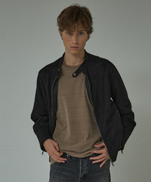 ABAHOUSE | 【セットアップ対応】ネオスエード ライダースジャケット / ダンボールニット(ブルゾン)