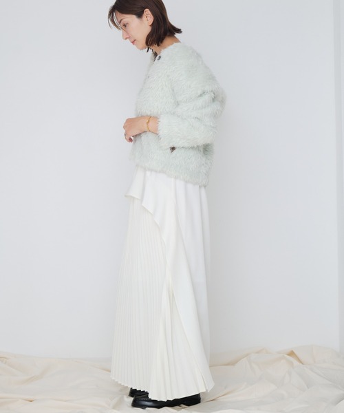 Muel Chic(ミュエルシック)の「Louis pleats skirt ルイスプリーツスカート(スカート・レディース・オフホワイト/ブラック/ベージュ・FREE)」の9枚目の写真
