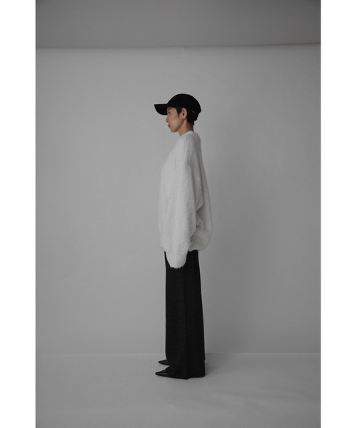 VION(ヴィオン)の「ブラッシュドジャージーパンツ / Brushed Jersey Pants(スウェットパンツ・レディース・ブラック/グレー・FREE)」の4枚目の写真