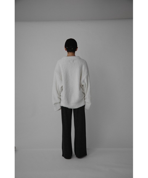 VION(ヴィオン)の「ブラッシュドジャージーパンツ / Brushed Jersey Pants(スウェットパンツ・レディース・ブラック/グレー・FREE)」の5枚目の写真