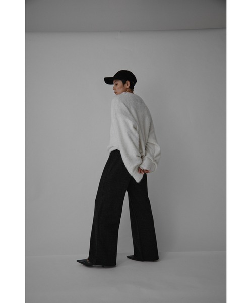 VION(ヴィオン)の「ブラッシュドジャージーパンツ / Brushed Jersey Pants(スウェットパンツ・レディース・ブラック/グレー・FREE)」の9枚目の写真