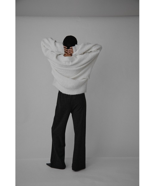 VION(ヴィオン)の「ブラッシュドジャージーパンツ / Brushed Jersey Pants(スウェットパンツ・レディース・ブラック/グレー・FREE)」の10枚目の写真