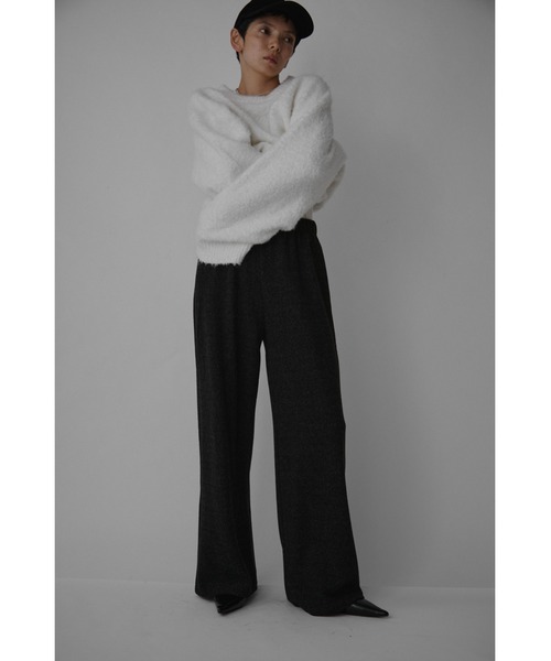 VION(ヴィオン)の「ブラッシュドジャージーパンツ / Brushed Jersey Pants(スウェットパンツ・レディース・ブラック/グレー・FREE)」の11枚目の写真