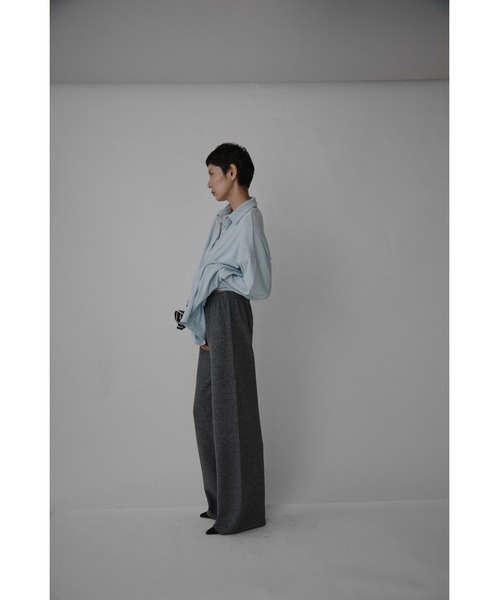 VION(ヴィオン)の「ブラッシュドジャージーパンツ / Brushed Jersey Pants(スウェットパンツ・レディース・ブラック/グレー・FREE)」の14枚目の写真