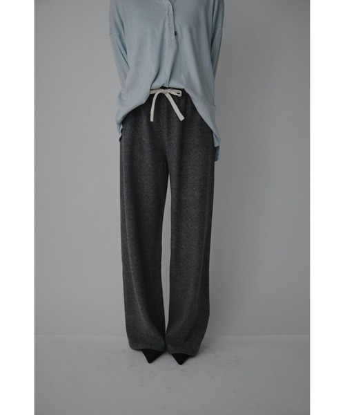 VION(ヴィオン)の「ブラッシュドジャージーパンツ / Brushed Jersey Pants(スウェットパンツ・レディース・ブラック/グレー・FREE)」の16枚目の写真