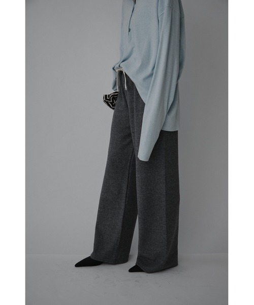 VION(ヴィオン)の「ブラッシュドジャージーパンツ / Brushed Jersey Pants(スウェットパンツ・レディース・ブラック/グレー・FREE)」の17枚目の写真