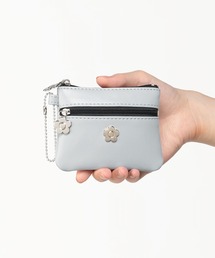 MARY QUANT(マリークワント)のデイジーメタル 2ファスナーポーチミニミニ(ポーチ)