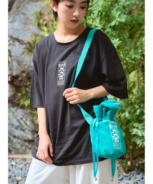 カヤ】大大吉Tシャツ＆巾着ミニショルダーバッグセット（ショルダー 