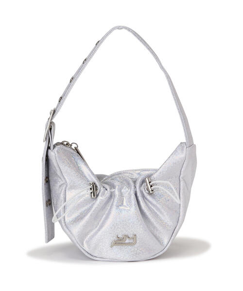 YIE YIE(イエイエ)の「YIE YIE/イエイエ/SASHA BAG GLITTER(ハンドバッグ・レディース・シルバー・F)」の2枚目の写真